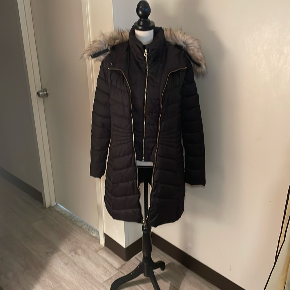 Laundry “Shelli Segal” Faux Fur Parka Coat
